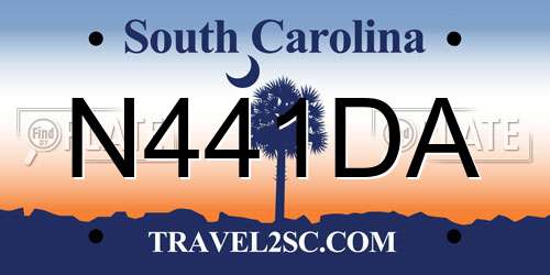 N441DA South Carolina License Plate