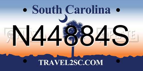N44884S South Carolina License Plate