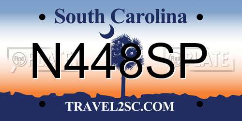 N448SP South Carolina License Plate