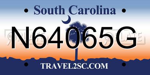 N64065G South Carolina License Plate