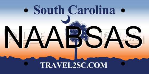NAABSAS South Carolina License Plate