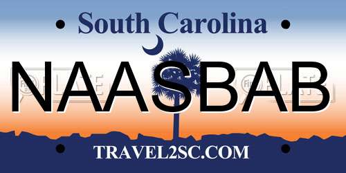 NAASBAB South Carolina License Plate