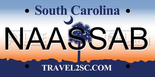 NAASSAB South Carolina License Plate