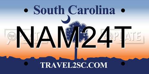 NAM24T South Carolina License Plate