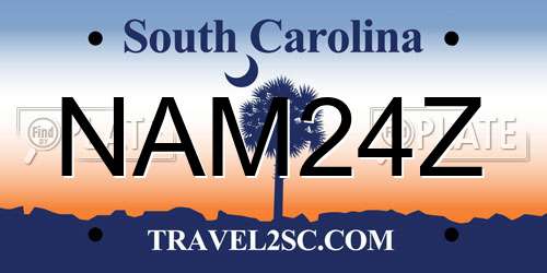 NAM24Z South Carolina License Plate