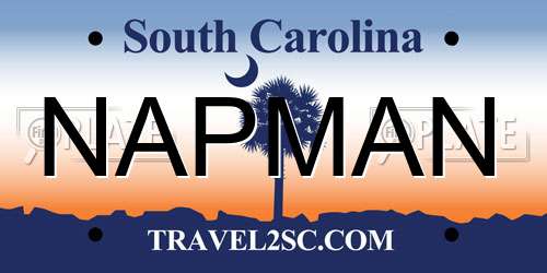NAPMAN South Carolina License Plate