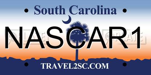 NASCAR1 South Carolina License Plate