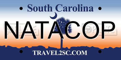 NATACOP South Carolina License Plate