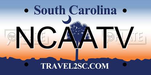 NCAATV South Carolina License Plate