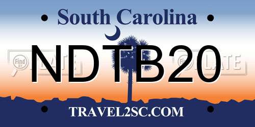 NDTB20 South Carolina License Plate