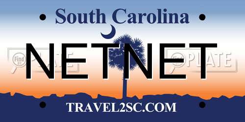 NETNET South Carolina License Plate