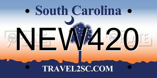 NEW420 South Carolina License Plate