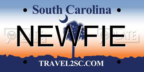 NEWFIE South Carolina License Plate