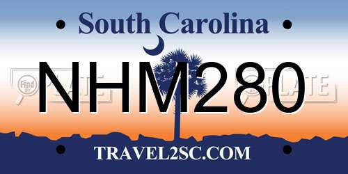 NHM280 South Carolina License Plate