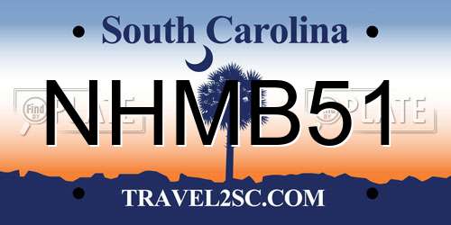 NHMB51 South Carolina License Plate