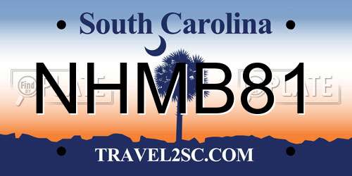 NHMB81 South Carolina License Plate