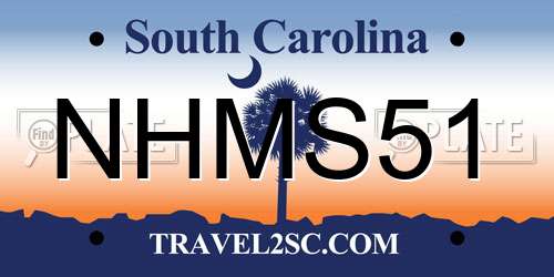 NHMS51 South Carolina License Plate