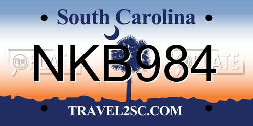 NKB984 South Carolina License Plate