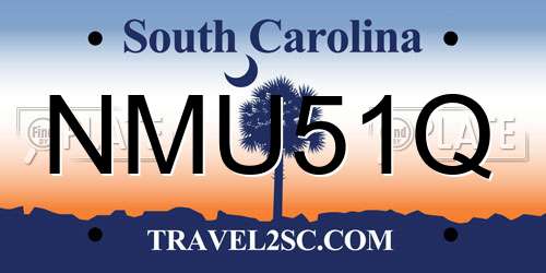 NMU51Q South Carolina License Plate
