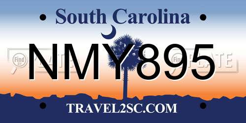 NMY895 South Carolina License Plate