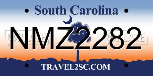 NMZ2282 South Carolina License Plate