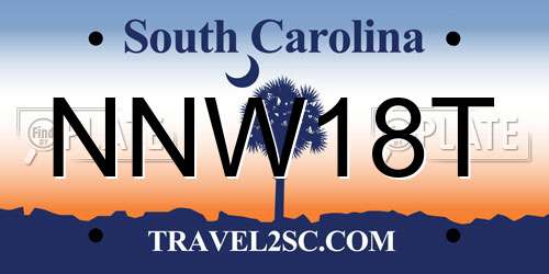 NNW18T South Carolina License Plate
