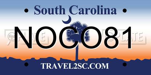 NOCO81 South Carolina License Plate