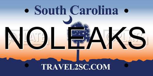 NOLEAKS South Carolina License Plate