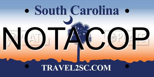 NOTACOP South Carolina License Plate