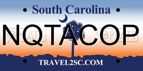 NQTACOP South Carolina License Plate