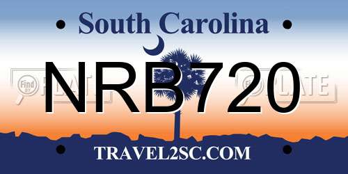 NRB720 South Carolina License Plate