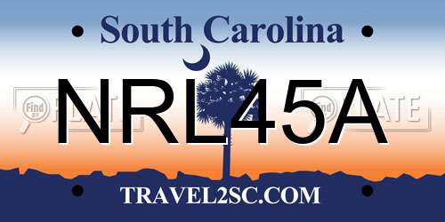 NRL45A South Carolina License Plate