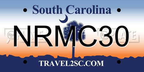 NRMC30 South Carolina License Plate