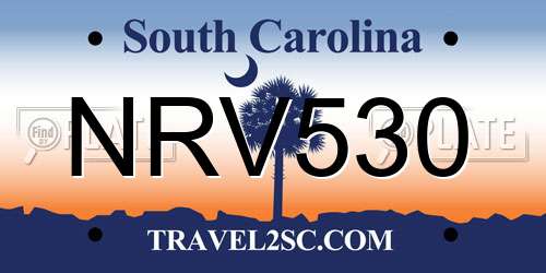 NRV530 South Carolina License Plate