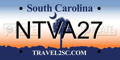 NTVA27 South Carolina License Plate