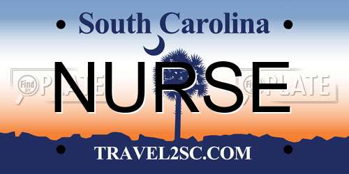 NURSE South Carolina License Plate