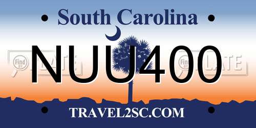 NUU400 South Carolina License Plate