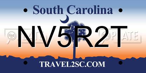 NV5R2T South Carolina License Plate