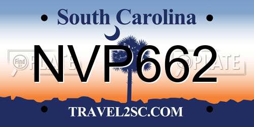 NVP662 South Carolina License Plate