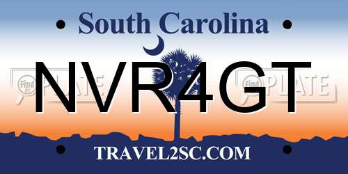 NVR4GT South Carolina License Plate
