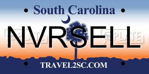 NVRSELL South Carolina License Plate