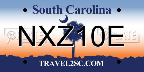 NXZ10E South Carolina License Plate