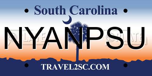 NYANPSU South Carolina License Plate