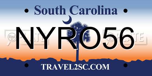 NYRO56 South Carolina License Plate