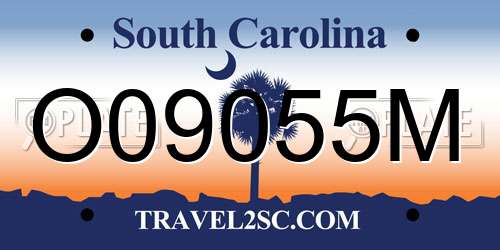 O09055M South Carolina License Plate