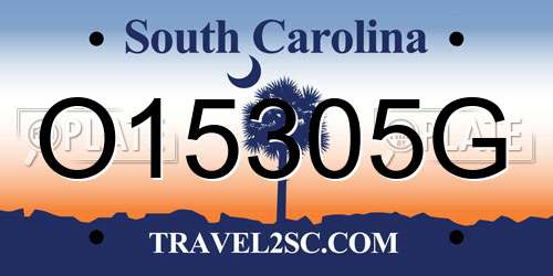 O15305G South Carolina License Plate