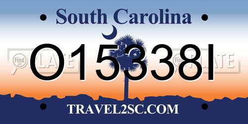O15338I South Carolina License Plate