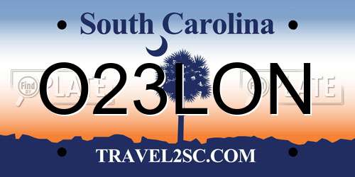 O23LON South Carolina License Plate