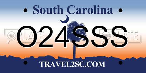 O24SSS South Carolina License Plate