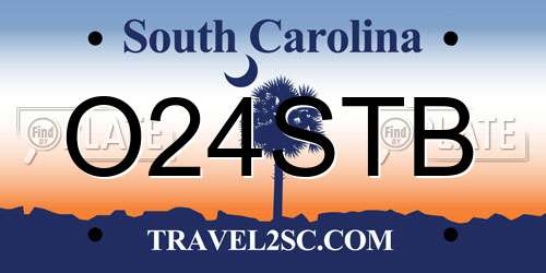 O24STB South Carolina License Plate